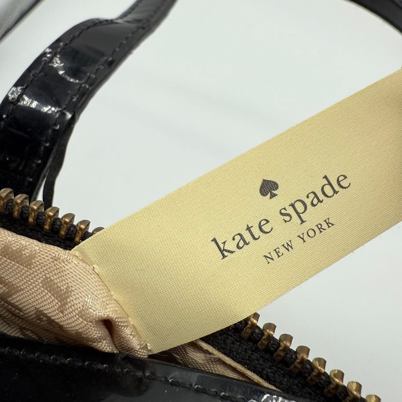 Kate‎ Spade Jeralyn Camellia Black Patent Leather Tote Bag scuff mark - Picture 6 of 13